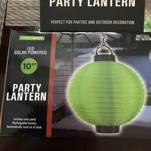 LED Solar Powered Lantern (1) Blue